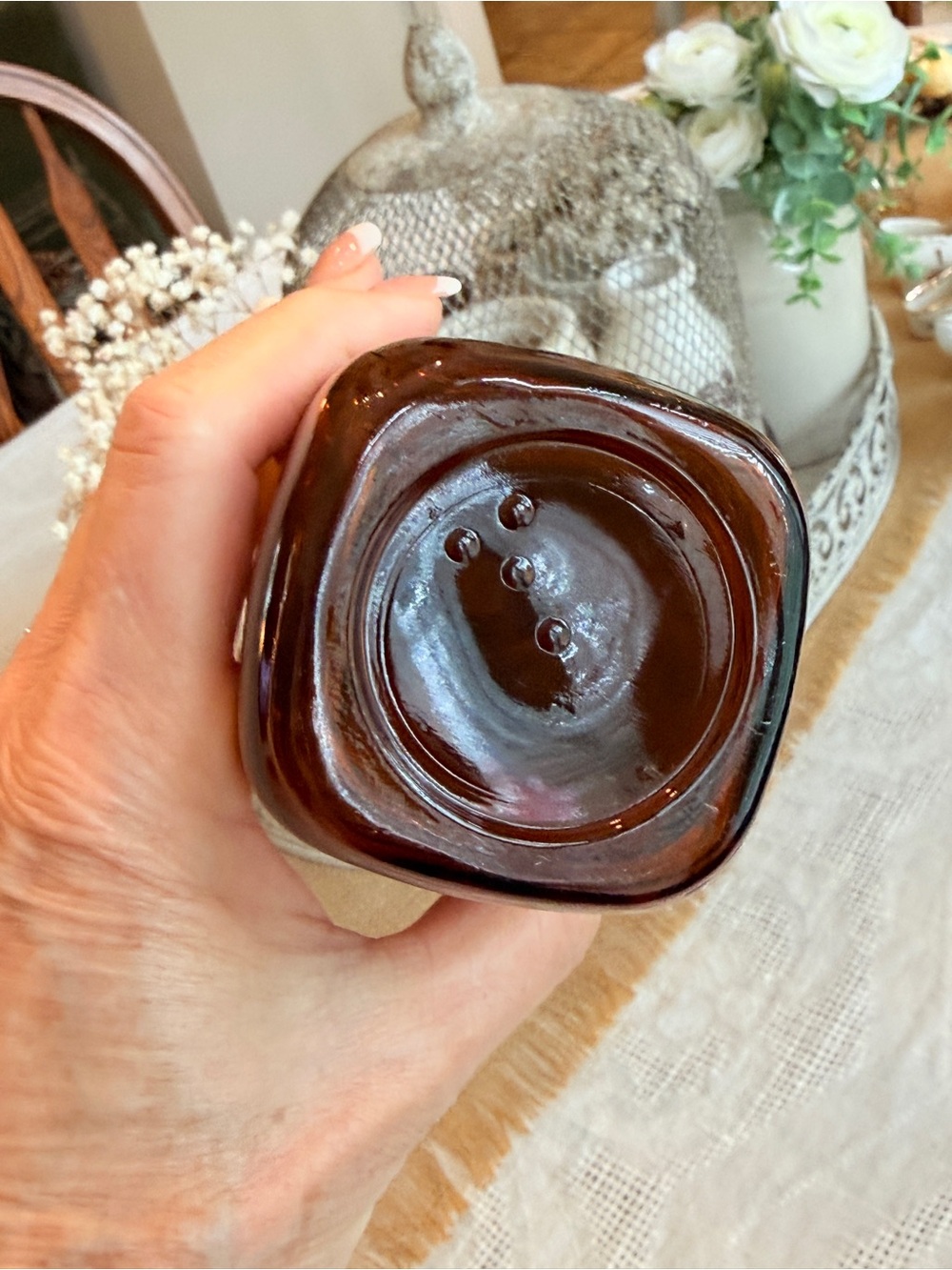 Antique 150-year-old amber snuff bottle - Picture 7 of 13